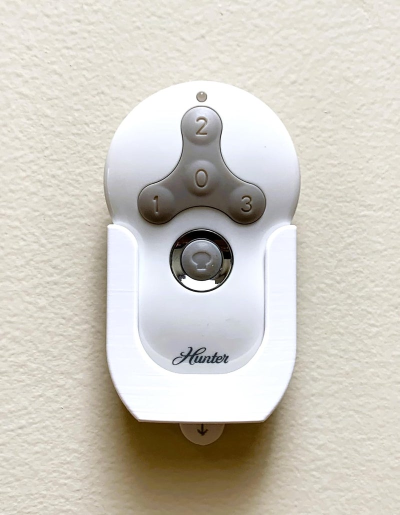 Makesus Ceiling Fan Remote Holder Wall Mount for Hunter 99122 99123 Ceiling Fan Controller - Remote Not Included (1 Pk White) - Image 2